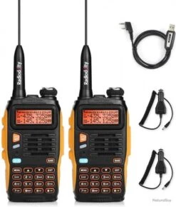Lot De 4 Talkie Walkies 5W à écran LCD - VHF- UHF - LIVRAISON GRATUITE ET RAPIDE -Peltor Soldes 00007 Lot de 4 Talkie walkies 5W a ecran LCD VHF UHF LIVRAISON GRATUITE ET RAPIDE