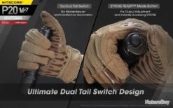 Lampe Torche Nitecore Precise 20 V2 1100 Lumens -Peltor Soldes 00007 PROMO Lampe torche Nitecore Precise 20 V2