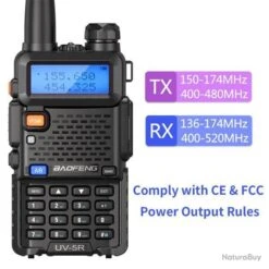 PROMO!! RADIO BAOFENG UV-5R 5W TALKIE WALKIE DOUBLE BANDE 128 CANAUX -Peltor Soldes 00007 PROMO RADIO BAOFENG UV 5R 5W TALKIE WALKIE DOUBLE BANDE 128 CANAUX