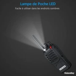 Talkie Walkie 3pcs 16 Canaux VOX LCD Rechargeable Batterie 1500 MAh Lampe Oreillette Et USB -Peltor Soldes 00007 Talkie Walkie 3pcs 16 Canaux VOX LCD Rechargeable Batterie 1500 mAh Lampe Oreillette et USB