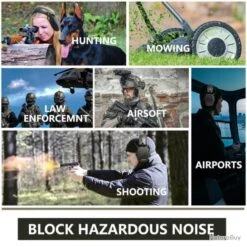 ZOHAN Casque Anti Bruit Électronique Réduction Du Bruit Protection Auditive Pour Le Tir Et Chasse -Peltor Soldes 00007 ZOHAN Casque Anti Bruit Electronique Reduction du Bruit Protection Auditive pour Le Tir et Chasse