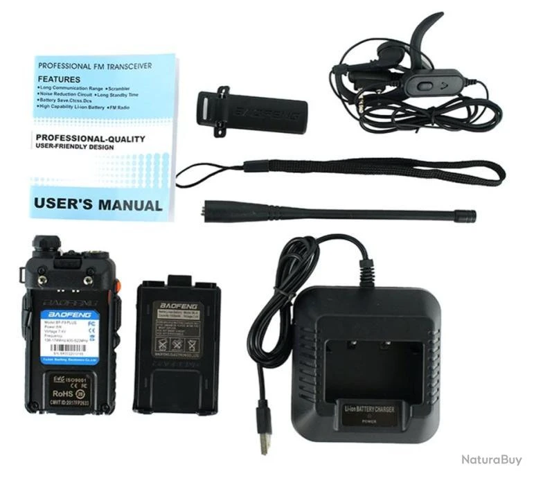 2x BAOFENG BF-F8 Plus 8W Tri-Power Talkies Walkies VHF/UHF Émetteur-Récepteur Radio Bidirectionnel 10 2x BAOFENG BF-F8 Plus 8W Tri-Power Talkies Walkies VHF/UHF Émetteur-Récepteur Radio Bidirectionnel – Image 8