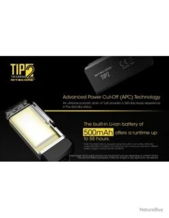 Lampe TIP2 720 Lumens | NITECORE -Peltor Soldes 00008 Lampe TIP2 720 lumens NITECORE