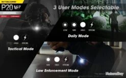 Lampe Torche Nitecore Precise 20 V2 1100 Lumens -Peltor Soldes 00008 PROMO Lampe torche Nitecore Precise 20 V2