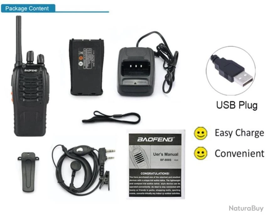 6x BaoFeng BF-888S PMR446 / Baofeng BF-88E PMR (Version Mise à Jour Des Talkies-walkies 888S UHF) 11 6x BaoFeng BF-888S PMR446 / Baofeng BF-88E PMR (Version Mise à Jour Des Talkies-walkies 888S UHF) – Image 9