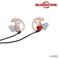 Bouchon Atténuateur De Son SUREFIRE EP4 Sonic Defender Transparent - Taille S