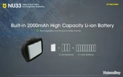 Lampe Frontale Nitecore NU33 - 700 Lumens -Peltor Soldes 00009 Lampe Frontale Nitecore NU33 700 Lumens