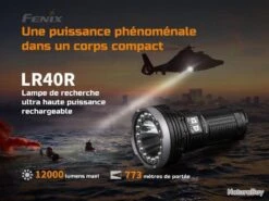 Lampe Torche Rechargeable Fenix LR40R -Peltor Soldes 00009 Lampe torche rechargeable Fenix LR40R