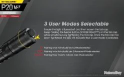 Lampe Torche Nitecore Precise 20 V2 1100 Lumens -Peltor Soldes 00009 PROMO Lampe torche Nitecore Precise 20 V2