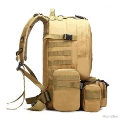 Sac à Dos Tactique De 50l Militaire Pour Hommes, Sac Tactique De Sport Molle 4 En 1 ACU -Peltor Soldes 00009 Sac a dos tactique de 50l militaire pour hommes sac tactique de Sport Molle 4 en 1 ACU
