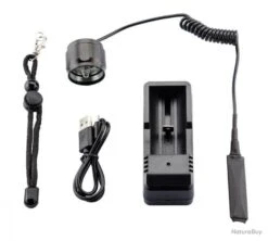 Lampe Tactique Rechargeable NUM'AXES 3 Led Blanche-Rouge-Verte Lampe Torche à LED Multicolores -Peltor Soldes 00010 LAMPE TACTIQUE RECHARGEABLE NUM AXES 3 LED BLANCHE ROUGE VERTE