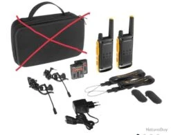 Motorola Pack De 2 T82 Extrême Avec Chargeurs, Dragonne Et Oreillettes -Peltor Soldes 00010 Pack de 2 T82 Extreme avec chargeurs dragonne et oreillettes