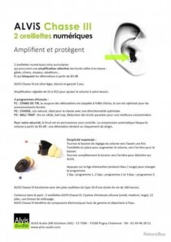 Oreillettes Alvis Chasse III 24 Oreillettes Alvis Chasse III -Peltor Soldes 00011 Oreillettes Alvis Chasse III