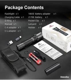 Lampe Tactique Klarus XT21X PRO - 4400Lumens Rechargeable -Peltor Soldes 00012 Lampe tactique Klarus XT21X PRO 4400Lumens rechargeable