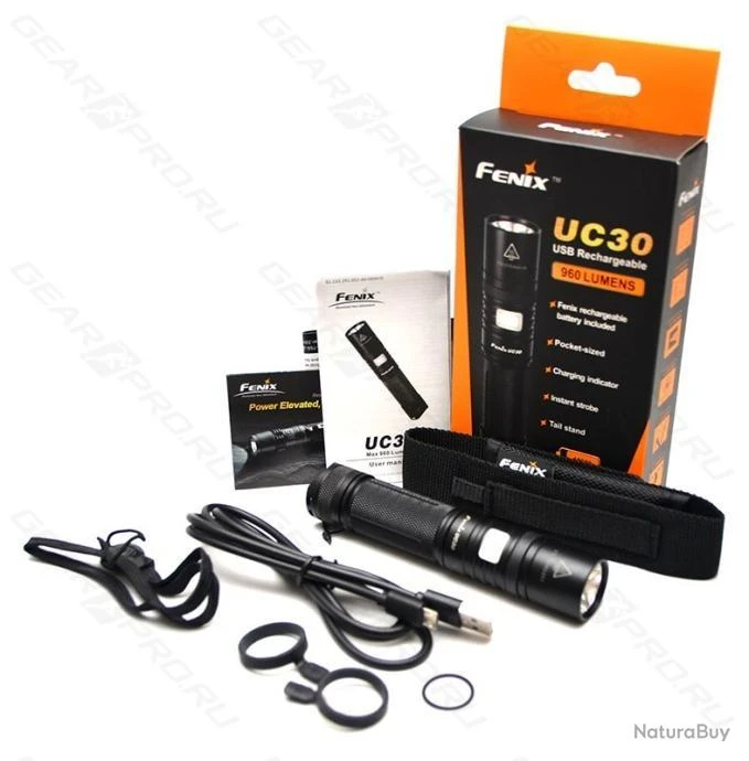 Lampe Fenix UC30 1000 Lumens Rechargeable 13 X 2,5 Cm Cable Micro USB 5 Lampe Fenix UC30 1000 Lumens Rechargeable 13 X 2,5 Cm Cable Micro USB – Image 3