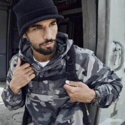 Veste Coupe Vent Windbreaker Summer Brandit Gris -Peltor Soldes 00018 Veste coupe vent Windbreaker Summer Brandit Gris