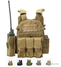 Gilet Militaire Tactique 5 Couleurs Disponibles !