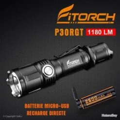 Lampe FITORCH P30RGT - 1180 LM -Peltor Soldes 00041 Lampe FITORCH P30RGT 1180 LM