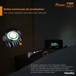Lampe FITORCH P35R - 1200 LM -Peltor Soldes 00042 Lampe FITORCH P35R 1200 LM
