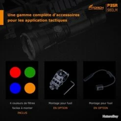 Lampe FITORCH P35R - 1200 LM -Peltor Soldes 00043 Lampe FITORCH P35R 1200 LM