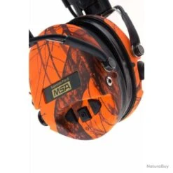 Casque Audio Amplifié MSA Supreme Pro X - Camo Orange -Peltor Soldes 00046 Casque audio amplifie MSA Supreme Pro X Camo orange